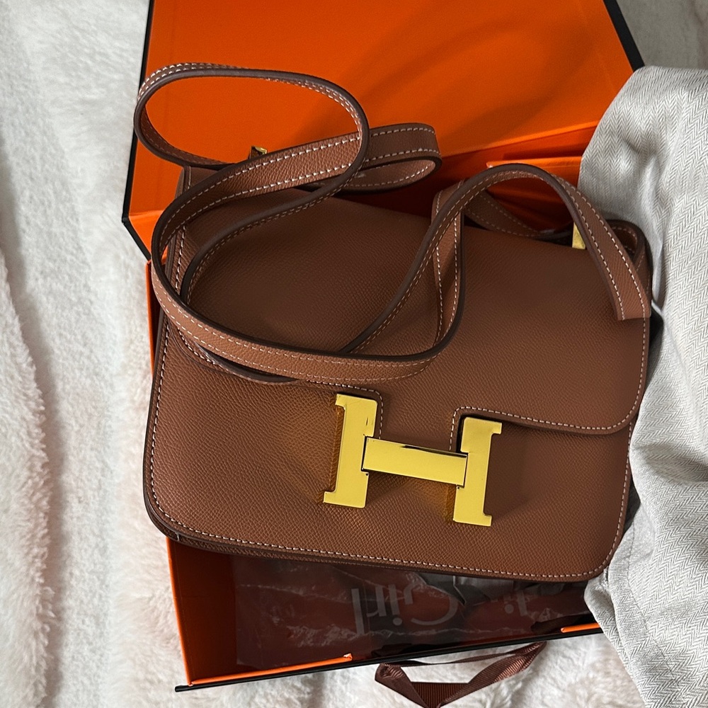 Brown Leather Men's Bag - Picture 3 of 8